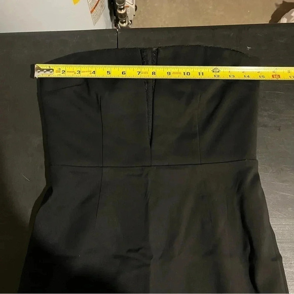 Reiss Black Delmano Bustier Strapless Mini Dress Women’s Size 4 - Picture 13 of 16